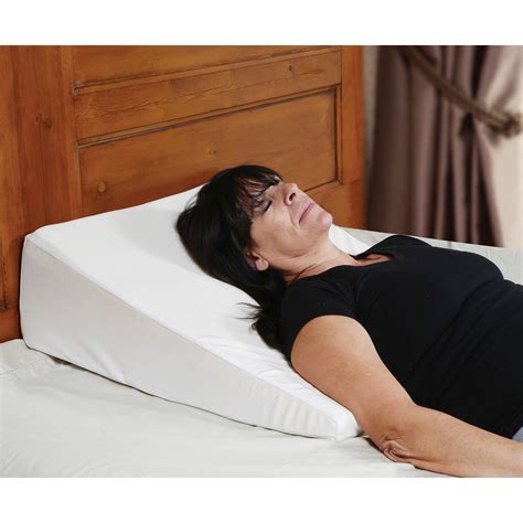 Support Plus Bed Wedge Memory Foam Pillow Washable Removable Cover