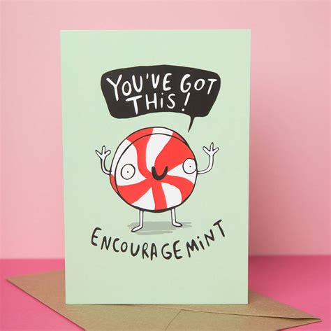 Encouragement Greeting Card By Katie Abey Design