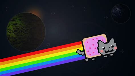 Nyan Cat Wallpaper By Thesamfiles On Deviantart
