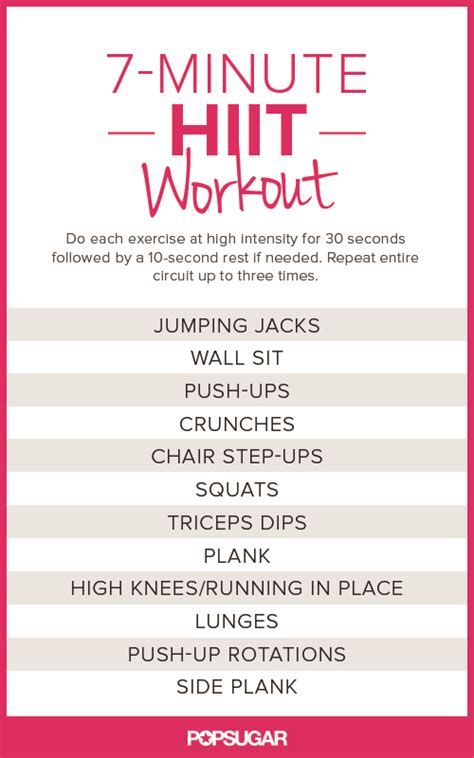 Just Hiit It Printable Bodyweight Workouts Popsugar Fitness Photo