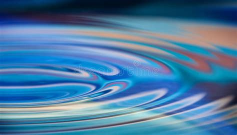 Blue Water Ripples Stock Image Image Of Circular Hypnotic 4430685
