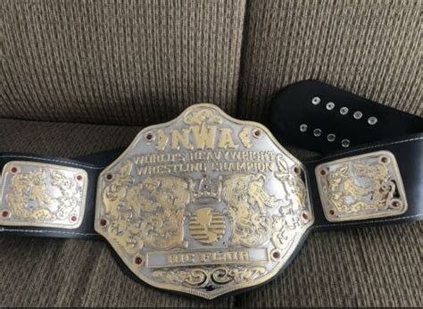 Nwa Ric Flair Big Gold Heavyweight Championship Wrestling Belt Replica