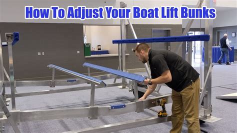 How To Adjust Your Boat Lift Bunks Shoremaster Lifts Youtube
