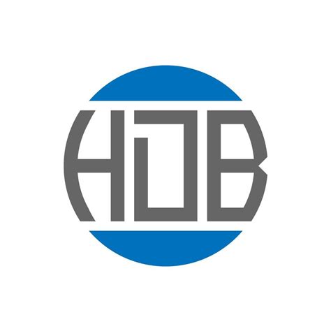 Hdb Letter Logo Design On White Background Hdb Creative Initials