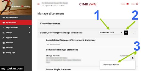 How do l get a 3months bank statement on the mobile app. Muat Turun Penyata Bank Statement CimbClicks - MyRujukan