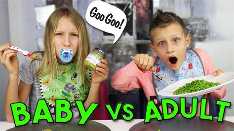 I would spend a week eating baby food, although it was less of a calculated . BABY FOOD vs ADULT FOOD - YouTube