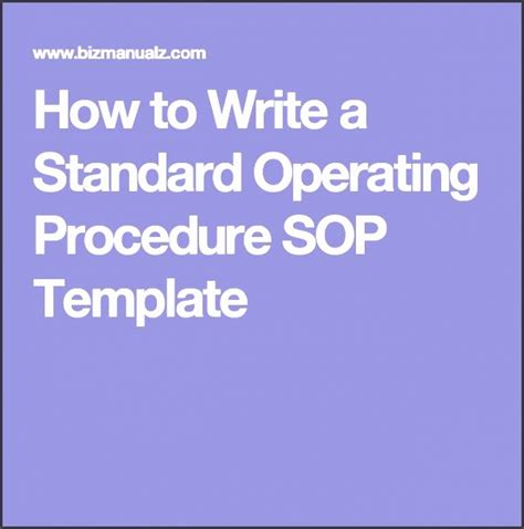 7 Standard Operating Procedure Example Sampletemplatess