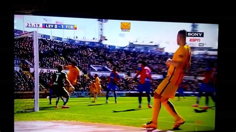 90'+2' ¡falta a favor del barça! Levante vs Barca Goal - YouTube