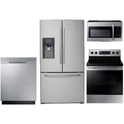 We offer free appliance haul away. Samsung 4 Piece Kitchen Appliance Package with Electric ...