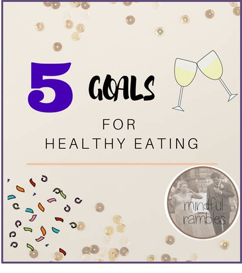 Setting Goals For The New Year Nutrition Edition