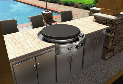The evo flat top cast iron grill, live in our showroom. Who's up for pancakes on the patio?!? | Outdoor kitchen ...