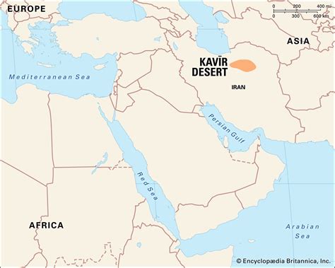 Kavir Desert Map Facts Britannica