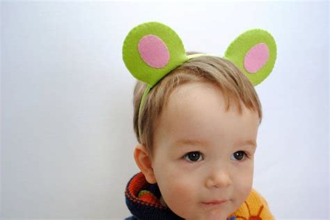 Colorful Bear Ears Headband By Thethreadhouse On Etsy Bear Costume
