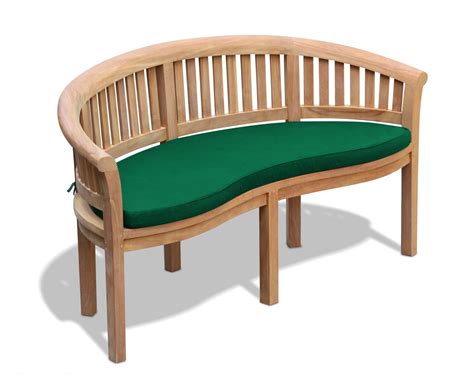 Jati Teak Banana Bench Cushion Only 5 Colours Brand Quality And Value Forest Green