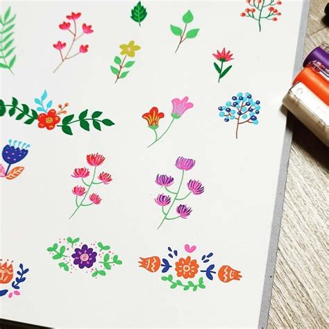 Floral Painting With Posca Pens Floral Painting Floral Painting