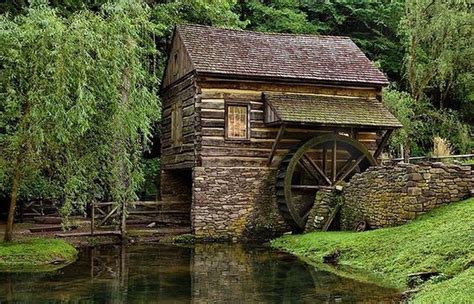 Pin By Linda Solomon On Mills Water Wheel Water Mill Old Grist Mill