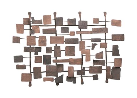 This sculpture has the dimensions of 2 ft 2 in x 4 ft x 3 ft 6 in, the sculpture is sculpted from a medium of 'bronze'. Metal Wall Sculpture | Sculptural & Dimensional | Ethan Allen