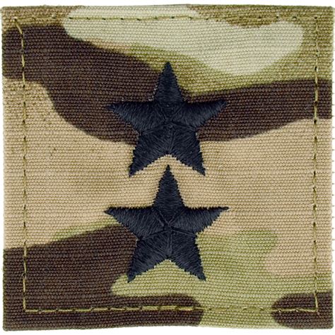 Army Rank Major General Mg Point To Center Hook And Loop Ocp 2 Pc