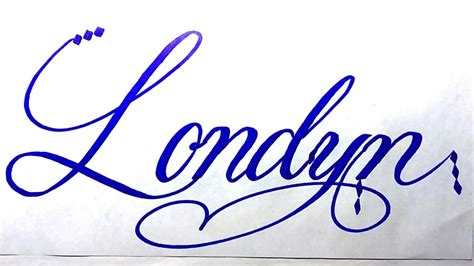 Londyn Name Signature Calligraphy Status Moderncalligraphy Cursive