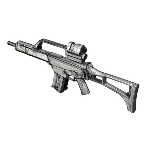 Hk G36 Assault Rifle 3d Model