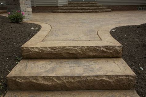 How To Do Stamped Concrete Steps My Stamp Only