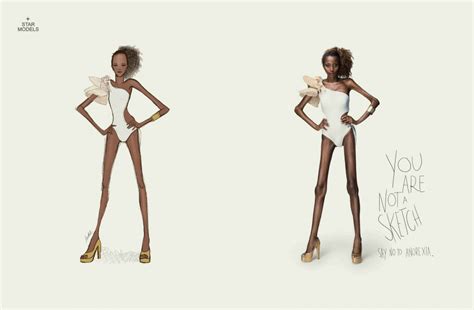 You Are Not A Sketch Say No To Anorexia Le Freaks