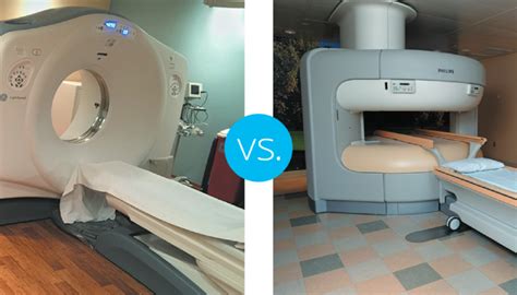 My mother just wet through both procedures. What is the difference between MRI scans and CT scans?