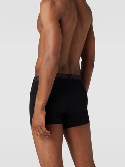 Puma Trunks Mit Stretch Anteil Im 2er Pack Black Online Kaufen