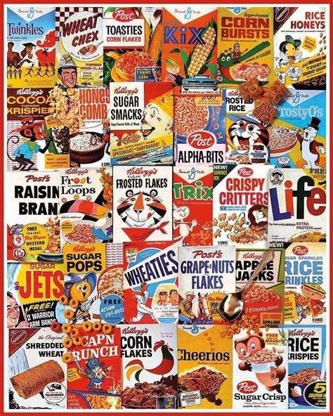 Six different puzzles in one set: White Mountain Puzzles Cereal Boxes - 1000 Piece Jigsaw ...