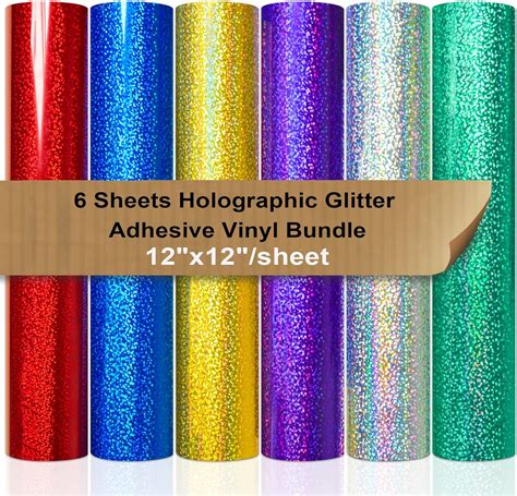 Buy Vinyl Frog Holographic Glitter Adhesive Vinyl Pack 12 X 12 6