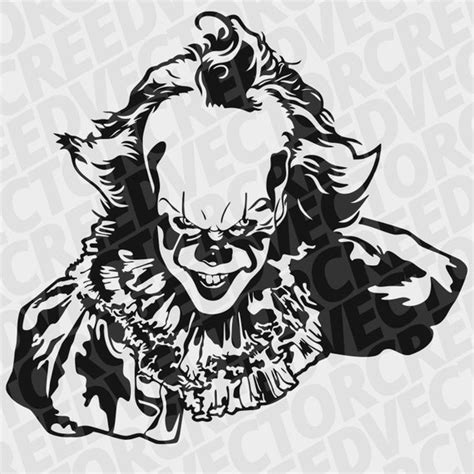 Pennywise Svg It Svg It 2017 Svg It Chapter Two Stencil Etsy Australia