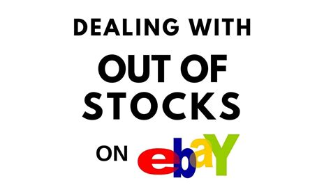 Dealing With Out Of Stock Items When Drop Shipping On Ebay Youtube