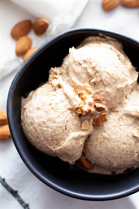And then i puree the almonds with a little less water than i would if i was making standard almond milk. dairy free vanilla ice cream recipe almond milk | Deporecipe.co