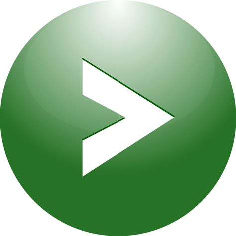 Play Green Button Arrow Clip Art At Vector Clip Art Online