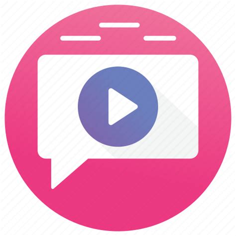 Mms, video chating, video conversation, video message, video text icon - Download on Iconfinder