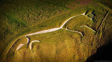 Oxfordshire Uffington White Horse Aerial Photographs Of Great