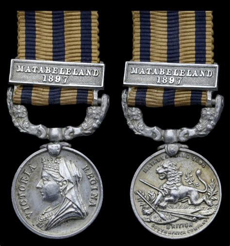 487 British South Africa Company Medal 1890 97 Reverse Matabeleland
