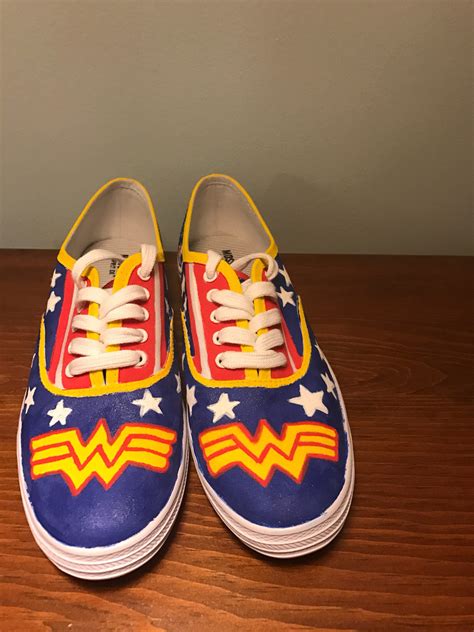 Chaussures Wonder Woman Canvas Etsy