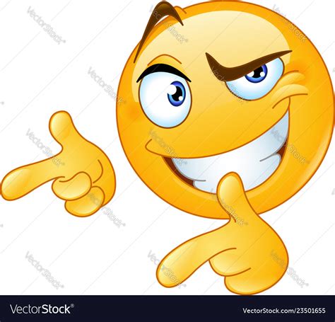 Thumbs Up Pointing Fingers Emoticon Royalty Free Vector