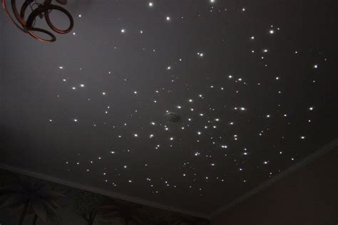Glow ceiling, glow in the dark star star ceiling moon and shooting stars white stella murals. Glow-in-the-dark stars were cool, but my daughter needed ...