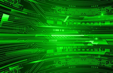 Green Cyber Circuit Future Technology Concept Background 1340091 Vector
