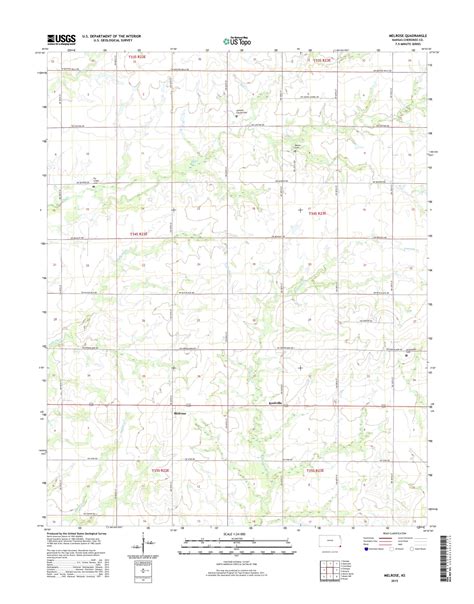 Mytopo Melrose Kansas Usgs Quad Topo Map