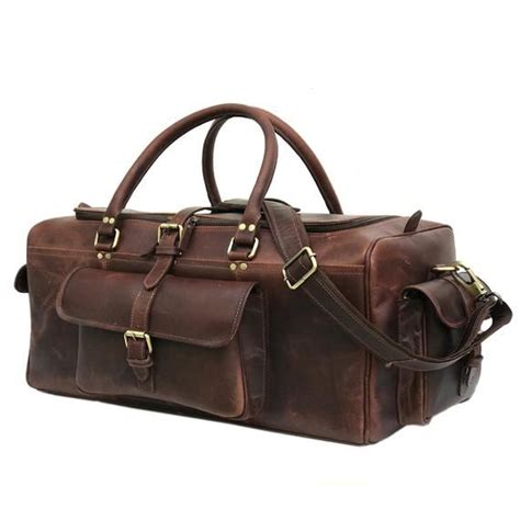 Free Shipping Leather Travel Bag Gift For Him Wedding Gift Etsy