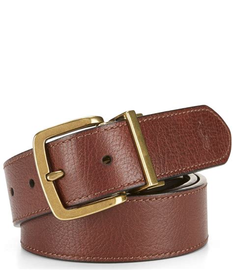 From Polo Ralph Lauren This Belt Featuresblack To Brown Reversible