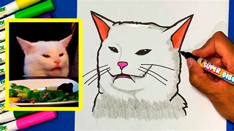 Como Dibujar Al Gato En La Mesa Meme How To Draw To Smudge Table Cat