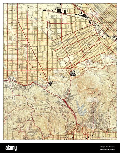 Burbank California Map 1948 124000 United States Of America By