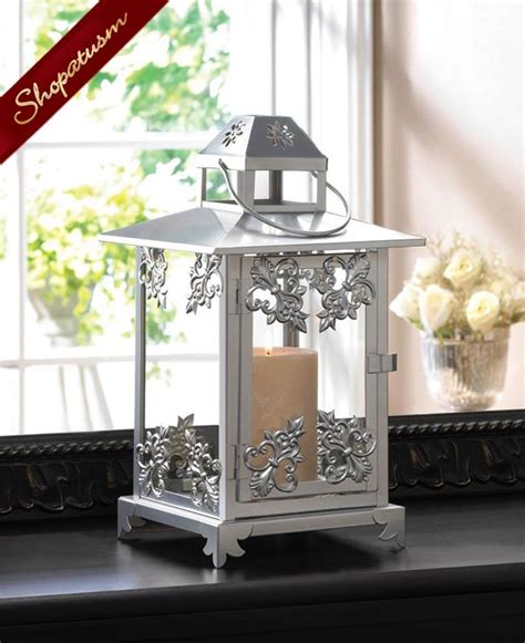 24 Wedding Centerpieces Ornate Silver Wholesale Candle