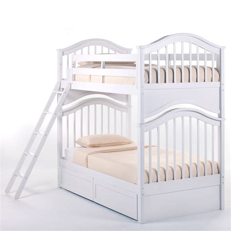 Have To Have It Schoolhouse Jordan Twin Over Twin Bunk Bed White