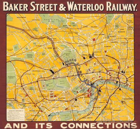 Baker Street And Waterloo Railway Mapping London