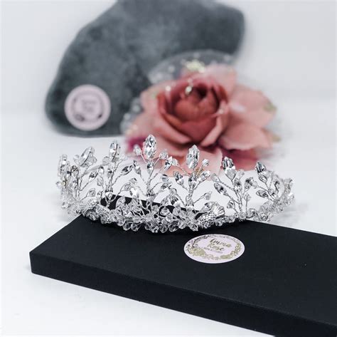 Crystal Thistle Tiara Scottish Tiara Thistle Rose Crown Etsy Uk